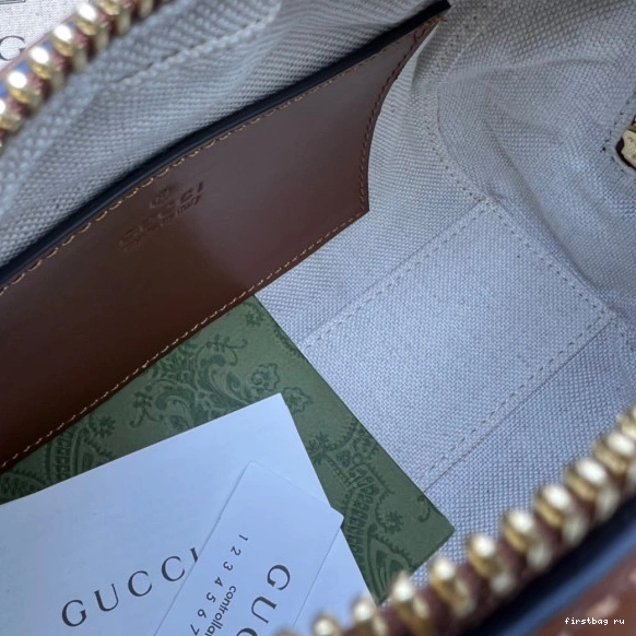 First bag ru leather top handle GUCCI GG bag matelassé 0821
